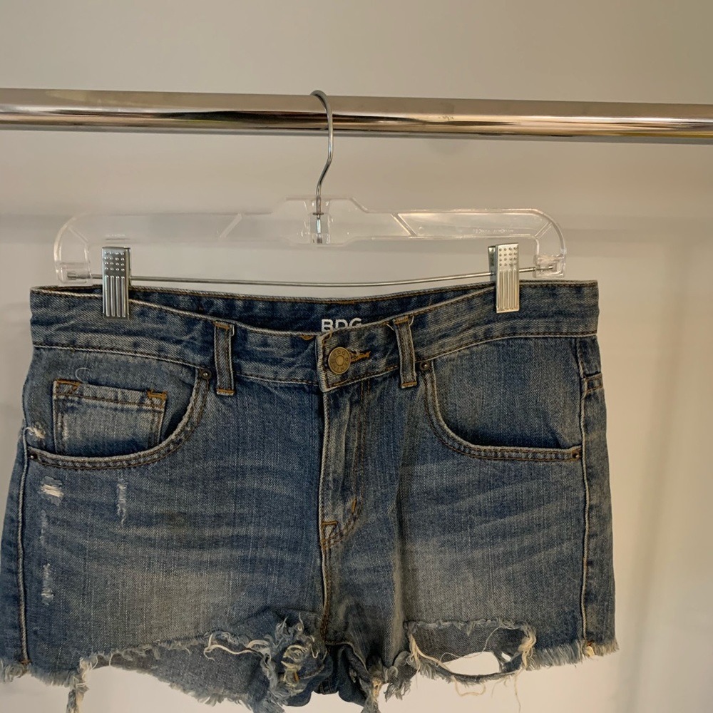 Denim high waisted shorts size 27